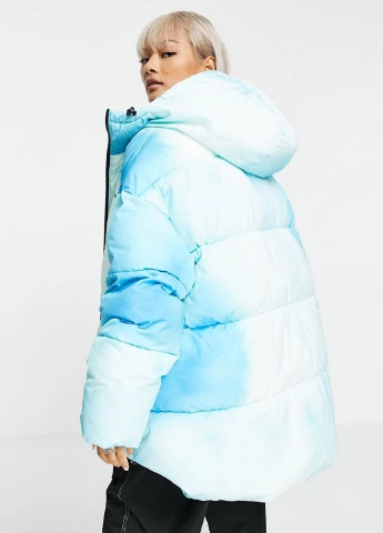 Блакитна зимня куртка Asos