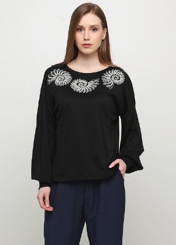 Черная демисезонная блуза Uterque