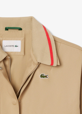 Бежевая демисезонная куртка Lacoste