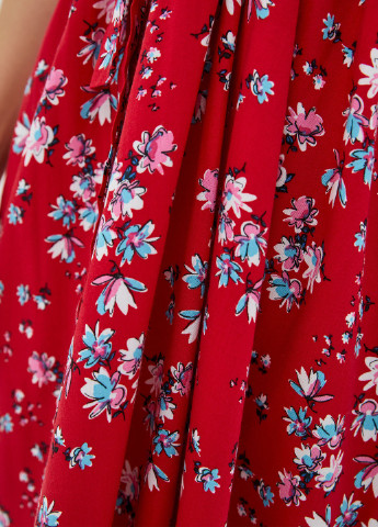 Красное кэжуал платье karamel Garne однотонное