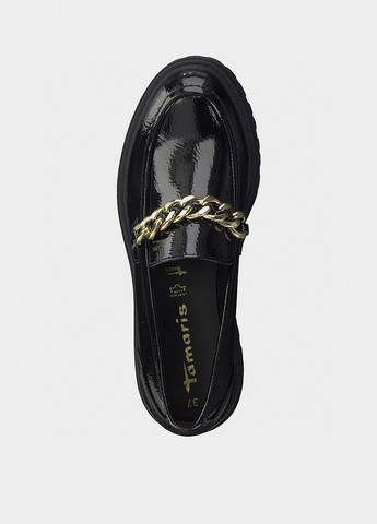 Tamaris Туфли лоферы черный з искусственная кожа, германия — демисезон (329038521)