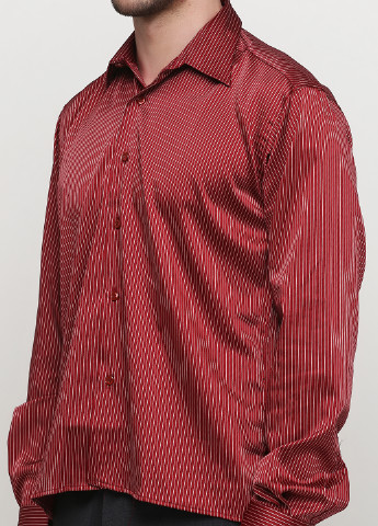 Темно-вишневая кэжуал рубашка в полоску Recodar
