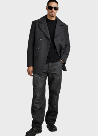 Сіре зимнє Пальто двобортне G-Star Raw