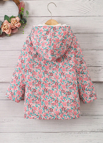 Розовая зимняя куртка куртка-пальто SHEIN