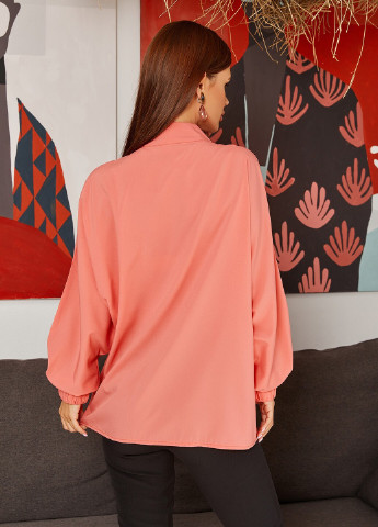 Розовая демисезонная блузы ISSA PLUS