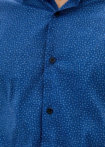 Темно-синяя повседневный рубашка Redpolo