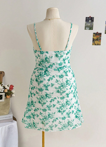 Комбінована кежуал сукня сукня-майка SHEIN з квітковим принтом