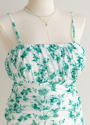 Комбінована кежуал сукня сукня-майка SHEIN з квітковим принтом