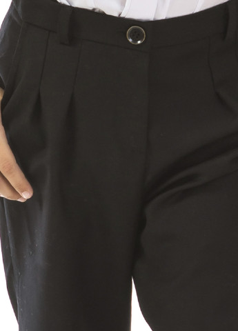 Черные кэжуал демисезонные со средней талией брюки Kids Couture