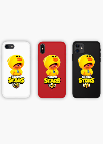 Чохол силіконовий Apple Iphone X Леон Качка Курча Бравл Старс (Leon Sally Brawl Stars) (6129-1020) MobiPrint (219284290)