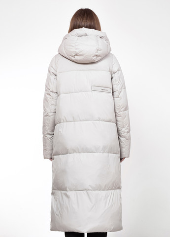 Светло-серая зимняя куртка куртка-пальто Peercat