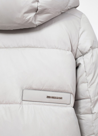 Светло-серая зимняя куртка куртка-пальто Peercat