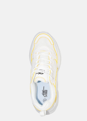 Белые демисезонные кроссовки st3800-8 white-yellow Stilli
