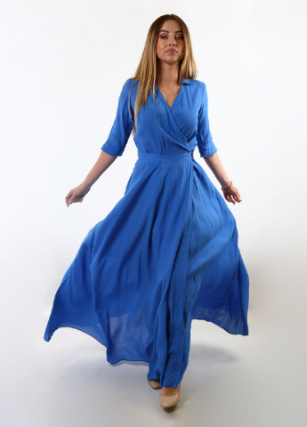 Синя кежуал сукня InDresser однотонна