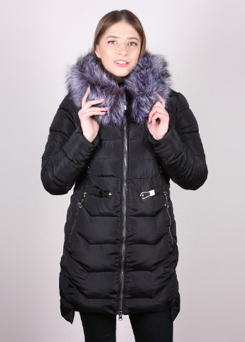 Чорна зимня куртка LeeKosta