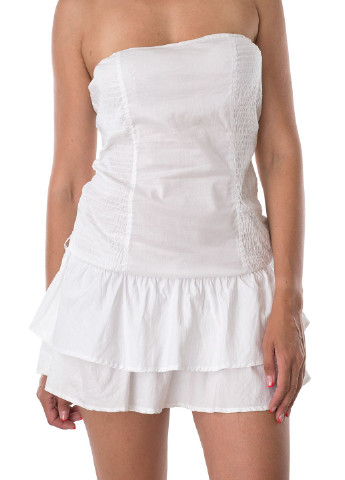 Белое кэжуал платье Alcott однотонное