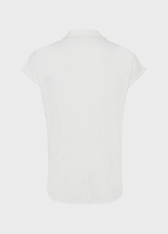 Белая женская футболка-поло Mexx однотонная