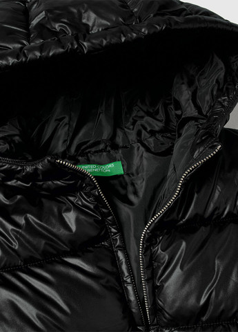 Черная демисезонная куртка куртка-пальто United Colors of Benetton