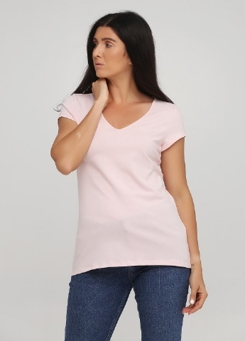Светло-розовая летняя футболка C&A