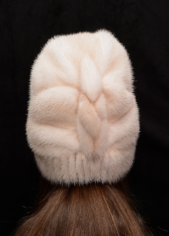 Женская норковая зимняя шапка кубанка Меховой Стиль коса (203038773)