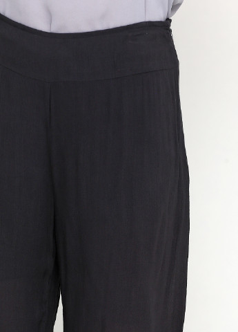 Темно-серые кэжуал демисезонные прямые брюки Nitya