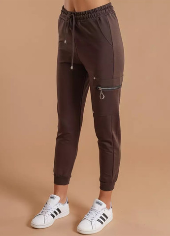 Темно-коричневые спортивные демисезонные джоггеры брюки BBL