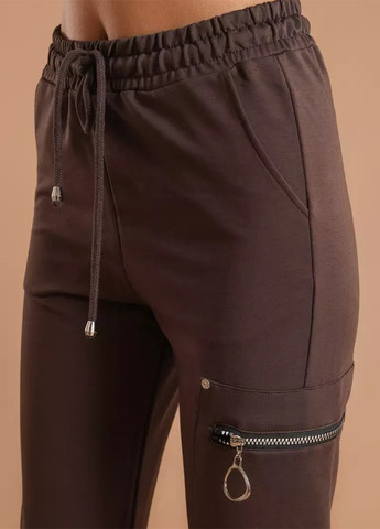 Темно-коричневые спортивные демисезонные джоггеры брюки BBL