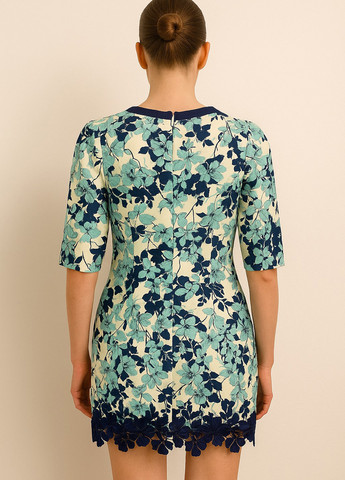 Комбінована кежуал сукня футляр Sassofono з квітковим принтом