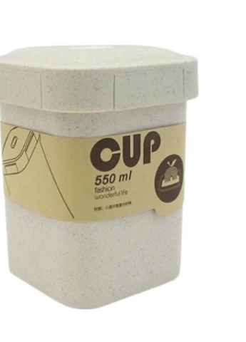 Еко ланч-бокс супниця Cup 550 мл, бежевий No Brand (252821791)