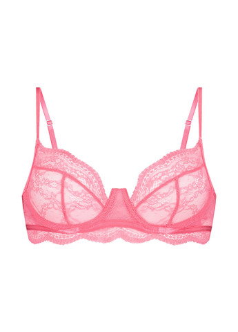 Розовый корбей бюстгальтер Hunkemoller с косточками полиамид, кружево