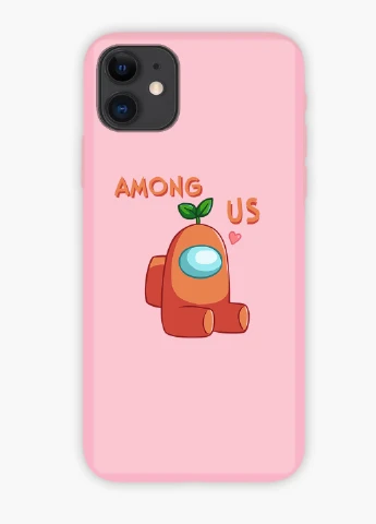 Чехол силиконовый Apple Iphone 6 Оранжевый Амонг Ас (Orange Among Us) (6937-2410) MobiPrint (219561365)