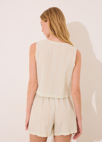 Бежевая всесезон пижама (топ, шорты) топ + шорты Women'secret