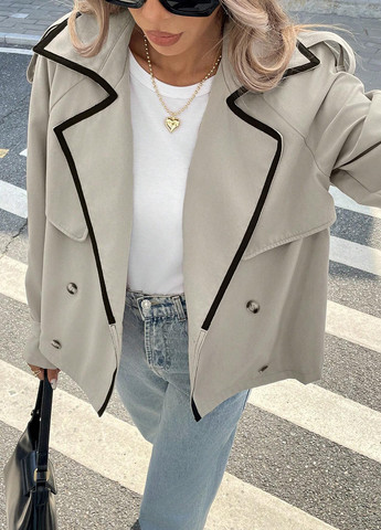 Плащ SHEIN на гудзиках демісезон (340108940)