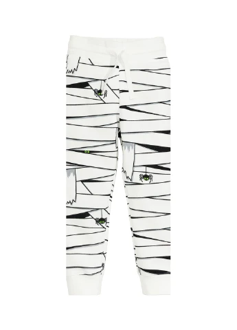 Белые спортивные демисезонные брюки зауженные H&M