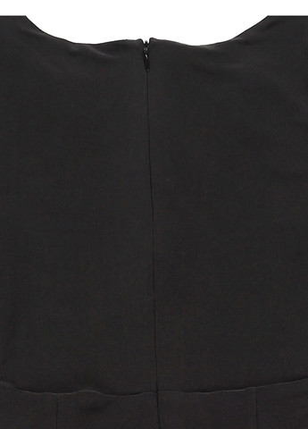 Черное кэжуал платье Swing однотонное