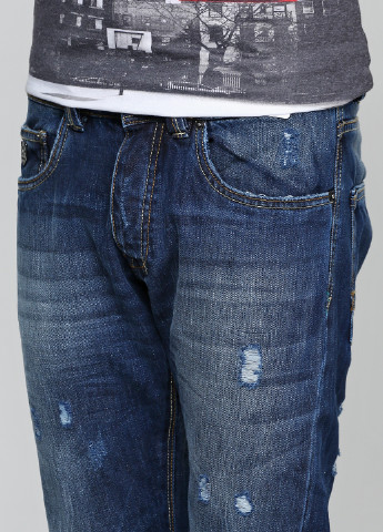 Синие демисезонные прямые джинсы Alcott