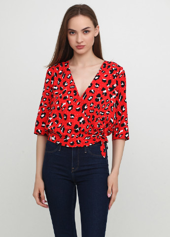 Червона демісезонна блуза By Very
