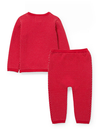 Красный демисезонный костюм (джемпер, брюки) брючный C&A