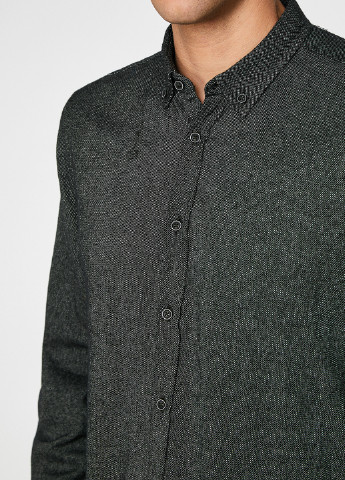 Черная кэжуал рубашка KOTON