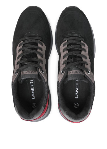 Чорні Осінні кросівки Lanetti MP07-01424-01