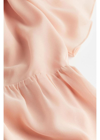 Пудрова кежуал сукня H&M однотонна