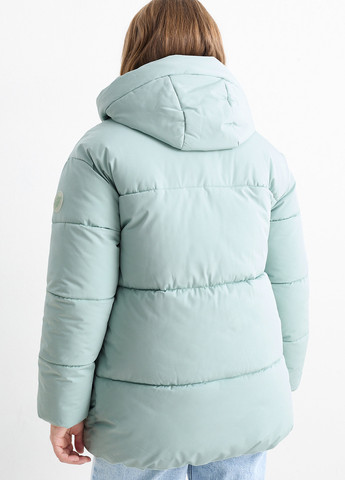 Мятная зимняя куртка C&A
