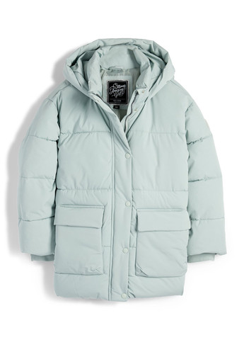 Мятная зимняя куртка C&A