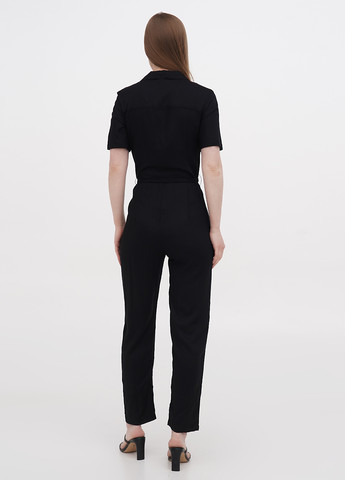 Комбінезон H&M комбинезон-брюки однотонный чёрный кэжуал вискоза