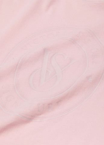 Розовое домашнее платье оверсайз Victoria's Secret с надписью