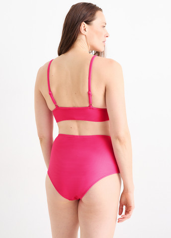 Розовые купальные трусики-плавки однотонные C&A