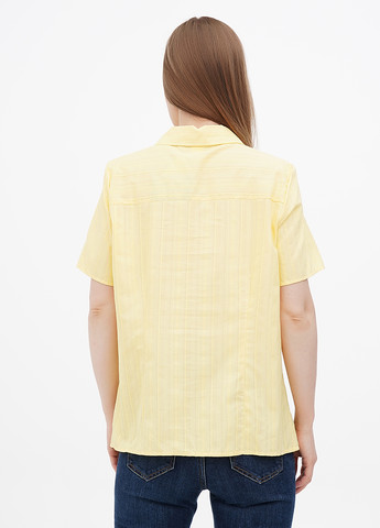Желтая кэжуал рубашка в полоску Collection L
