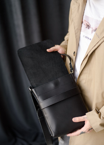 Мужская сумка мессенджер через плечо ручной работы из натуральной винтажной кожи серого цвета Boorbon (253412649)