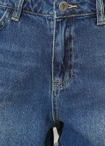 Шорти KOTON однотонні світло-сині джинсові бавовна