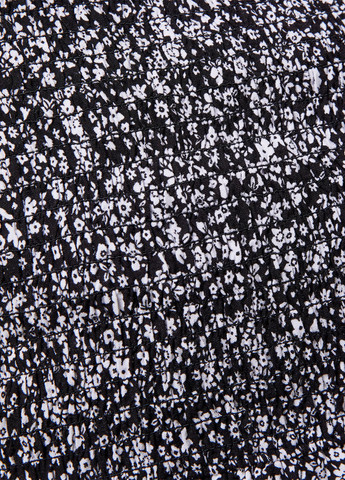 Черно-белая кэжуал цветочной расцветки юбка Jennyfer а-силуэта (трапеция)